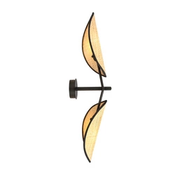 Kinkiet Emibig VENE K2 Czarny/RATTAN 1160/K2