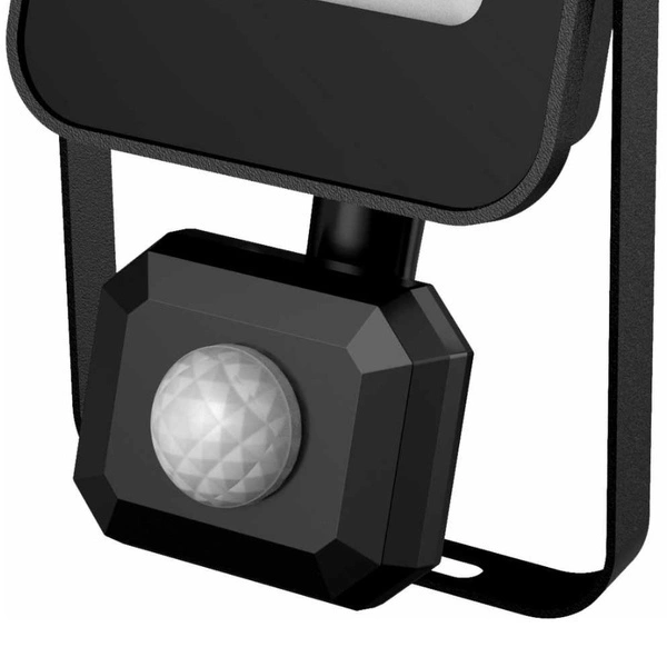 Naświetlacz LED 30W z czujnikiem ruchu PIR ALFA 6000K | czarny