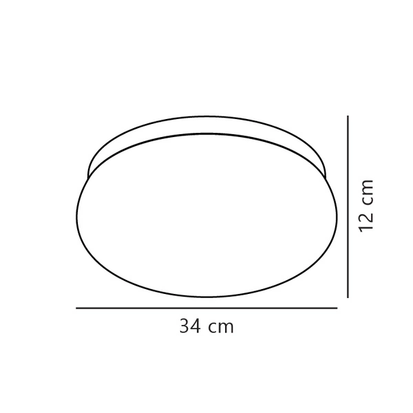 Lampa sufitowa FOAM E27 55W Plastik | Czarny