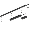 Slim Magnetic Track Szyna Natynk Czarny 200cm + zaślepki
