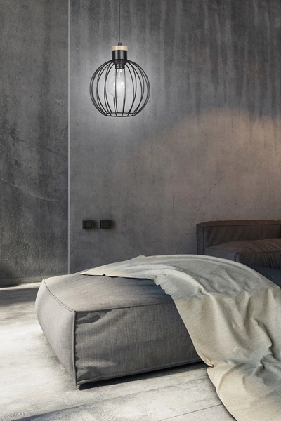 Lampa wisząca Emibig BARBADO 1 Czarny 754/1