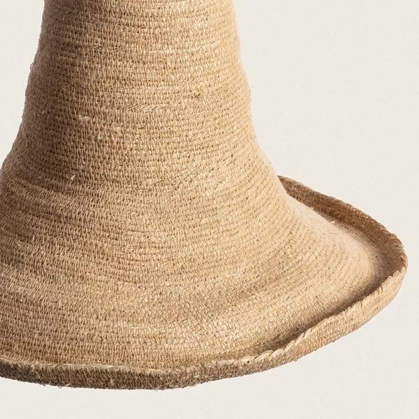 Lampa Wisząca Boho z Włókna Naturalnego Abruzzo Chiara E27 56cm