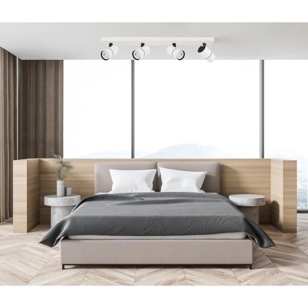 Lampa sufitowa reflektor Laconi dł. 64,5cm 4xGU10 | biały