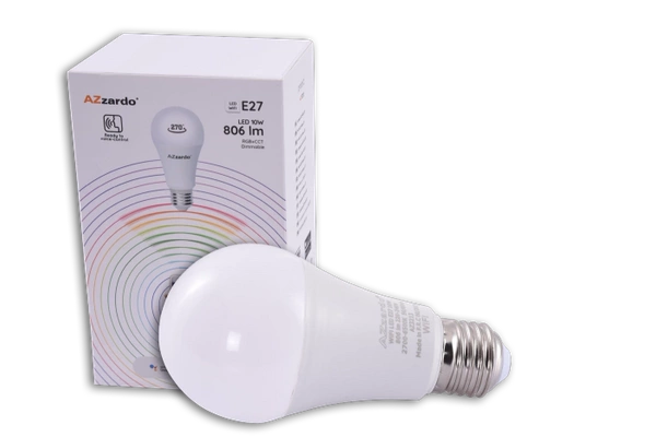 Azzardo WIFI LED BULB E27 10W DIMM+RGB+CCT 3213
