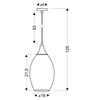Lampa wisząca CELIA 31-51561 chrom 1x60W E27