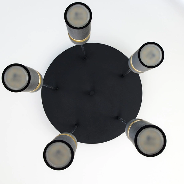 Nowoczesna Lampa wisząca ALAS wys. 35-136cm 5xG10 14W IP20 | Złoty