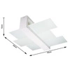 Plafon FENIKS 2 lampa sufitowa drewno białe 2x15W LED, SL.0078
