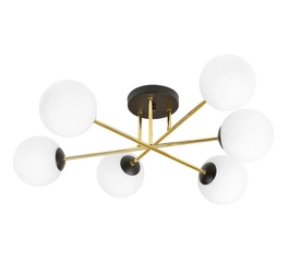 Lampa sufitowa Emibig MAGNUM 6 BL OPAL 1233/6