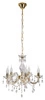 Żyrandol z kryształkami MARIA TERESA 95-94646 złoty/transparentny 5x40W E14