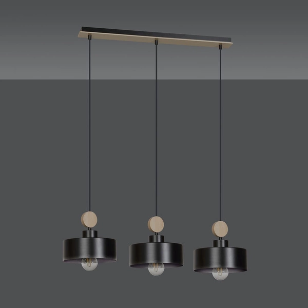 Lampa wisząca Emibig TUNISO 3 Czarny 582/3