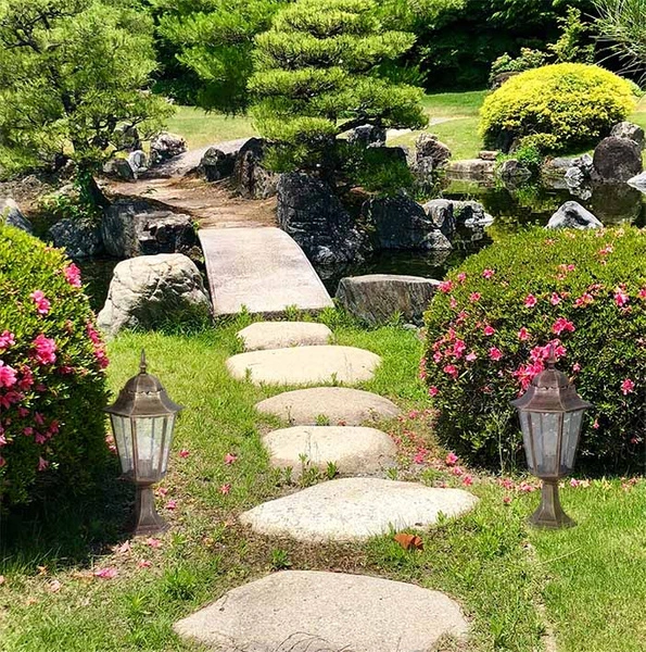 Lampa ogrodowa stojąca K-5006S CZARNY/ZŁOTY z serii LOZANA