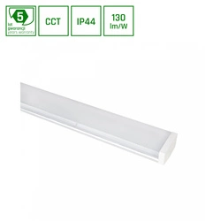 LIMEA PRISMATICA  1200mm 40W/30W/20W 3CCT 230V 100st IP44 IK10 1200x115x60mm 5 lat gw.
