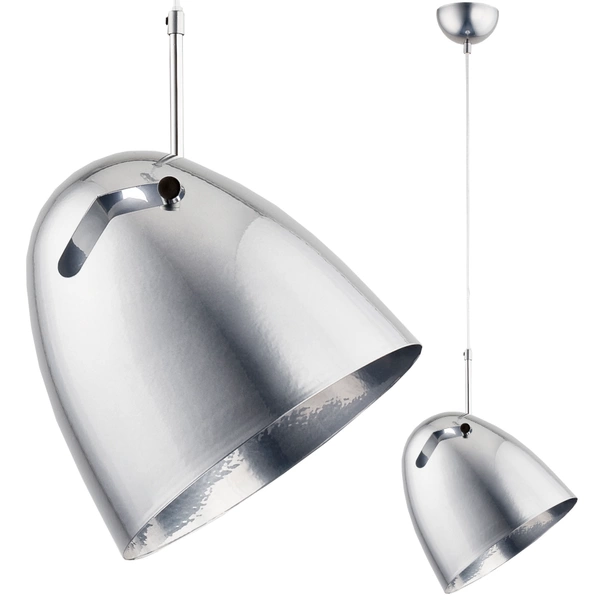 Lampa wisząca nad stolik BOLO srebrna śr. 25cm