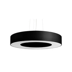 Nowoczesna lampa wisząca SATURNO SLIM SL.0750 50 cm czarna 5xE27