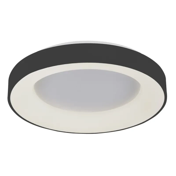 Plafon Giulia śr. 48cm 40W LED ciepła biel 3000K | czarny/biały