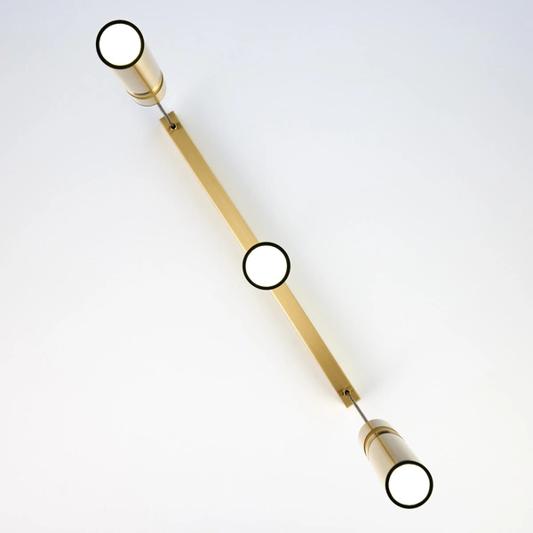 Nowoczesna Lampa wisząca ALAS wys. 120cm 3xG10 14W IP20 | Złoty