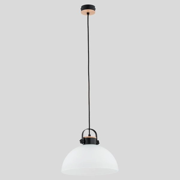 Lampa wisząca ALFA BOLO DREWNIANA 1xE27 30cm | 60605