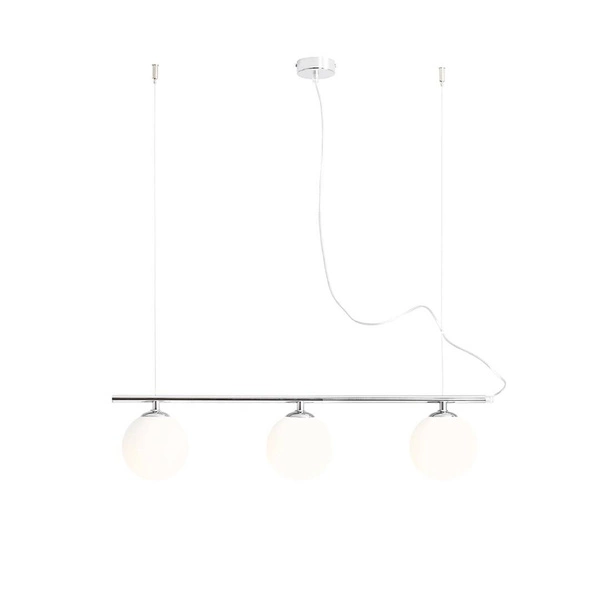 Aldex Lampa wisząca BERYL 3, 1006E_4, chrom/biały, 3x40W E14