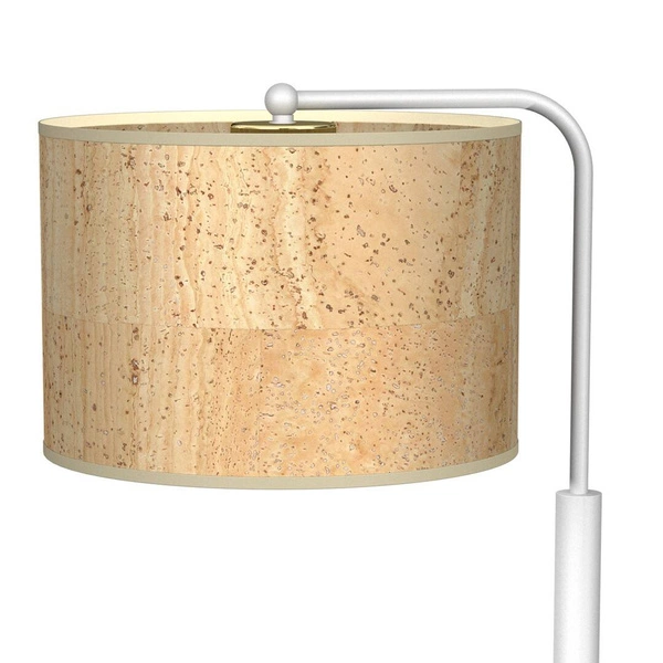 Lampa gabinetowa CORK, MLP7524, biały/korkowy, 1x40W E27