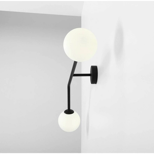 Aldex Kinkiet PURE POZIOMY 1064D1, czarny/biały, 2x40W E14