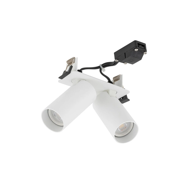 Lampa podtynkowa FOURTY SURFACE 2x miniGU10 dług.11cm szer.4.5cm wys.4.3cm | Biały 11443