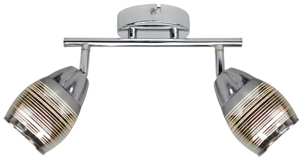 Lampa sufitowa/ścienna MILTON listwa 92-41265 chrom 2xE14 LED