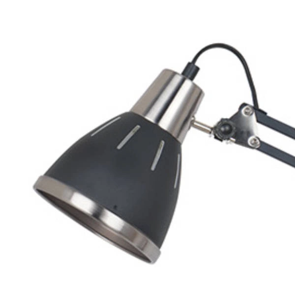 Lampa stojąca na wysięgniku Retro Remiro 158,4cm E27 | czarny