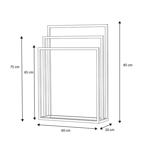 Potrójny wieszak KS-26 TOWEL III - KAJA HOME