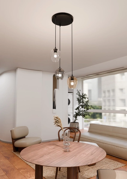 Lampa wisząca Emibig ISTAR 3 BL PREMIUM MIX 682/3PREM