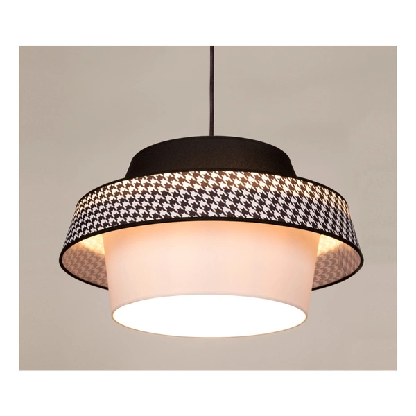 Preto Pepito Lampa Wisząca 1xE27 Max.60W Czarny/Czarny/Pepitka-Czarny-Biały 150079104