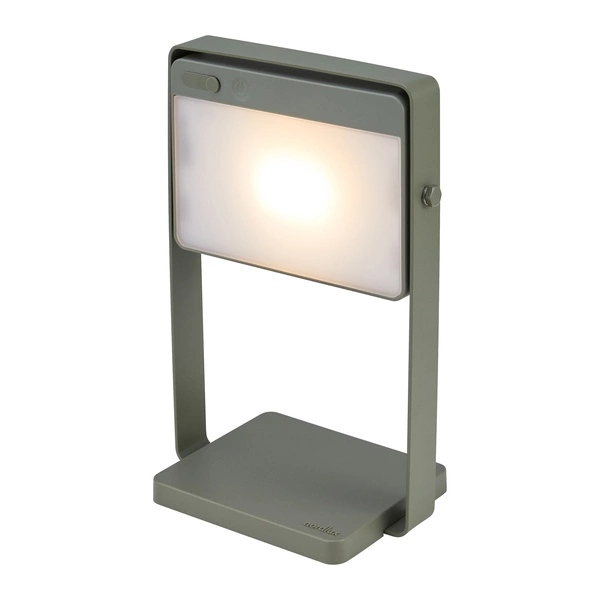 Lampa z przenośna na akumulator SAULIO LED 3000K Biała ciepła Aluminium | Oliwkowa zieleń
