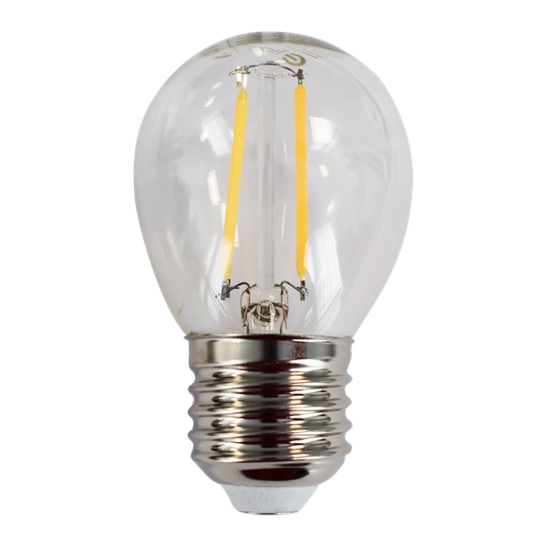 Żarówka Filamentowa LED 2W E27 G45 2700K | biała ciepła