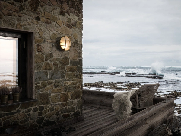 Kinkiet POLPERRO E27 12.5W Mosiądz