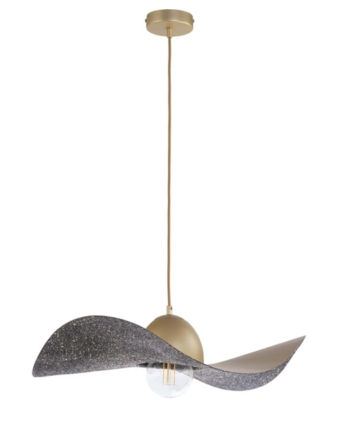 Designerska lampa wisząca KAPELLO M E27 60W śr. 55cm | złoty czarny