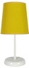 Lampka stołowa/nocna GALA 41-98552 biała z żółtym abażurem 1x40W E14