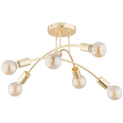 Lampa sufitowa ALFA LANTI ZŁOTA 6xE27 55cm | 63340