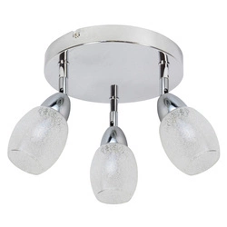 Lampa sufitowa RICO 3x6W LED SMD, główka okrągła 1E z przegubem KD SYSTEM, chrom/transparentny, 3000K, 98-67692