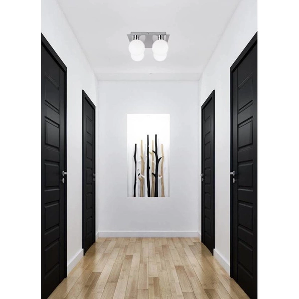 Lampa sufitowa ODEN, 98-03256, chrom/biały, 4x40W G9