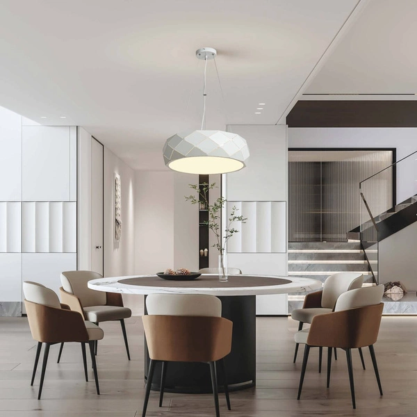 Lampa wisząca REUS biała 47cm