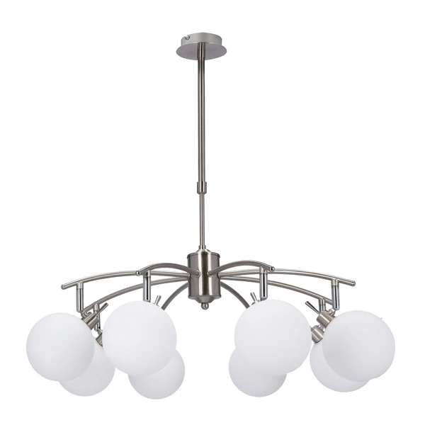 Lampa wisząca GHOST, satynowy/biały, 8x40W G9