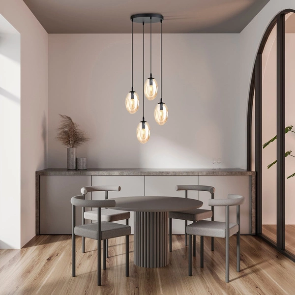 Lampa sufitowa Emibig ASTRAL 4 BL PREMIUM MIODOWY 1267/4PREM