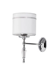 Klasyczny Kinkiet HILTON wys. 36cm 1xE27 15W IP20 | Chrom