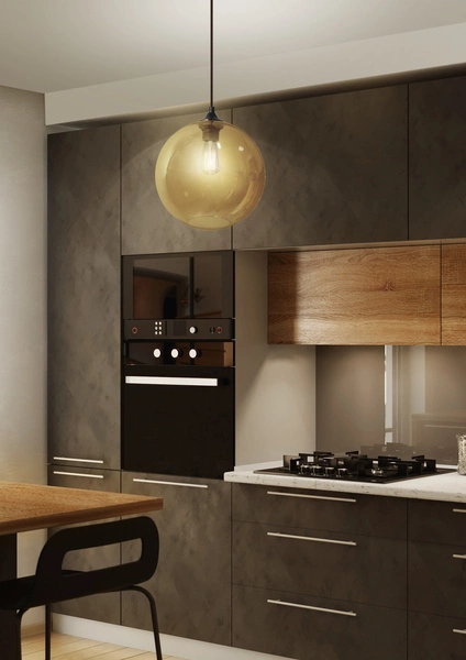 Lampa wisząca EDISON 31-28259 klosz brązowy + żarówka 60W E27