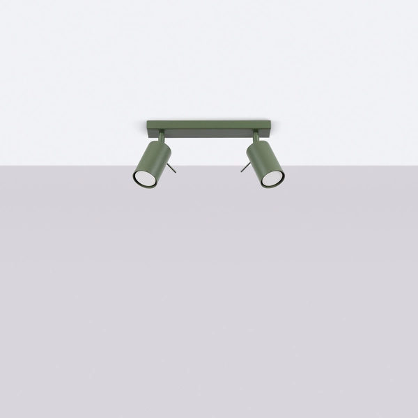 Plafon RING 2 zielony oliwkowy