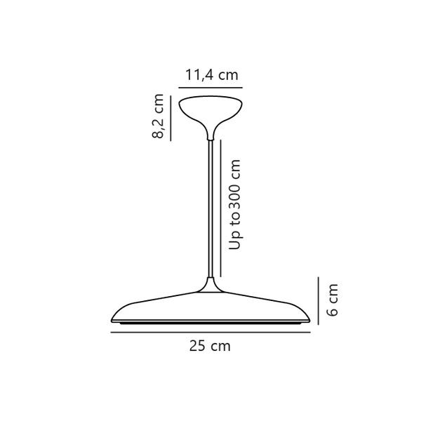 Lampa wisząca ARTIST LED 3000K Biała ciepła Metal | Czarny