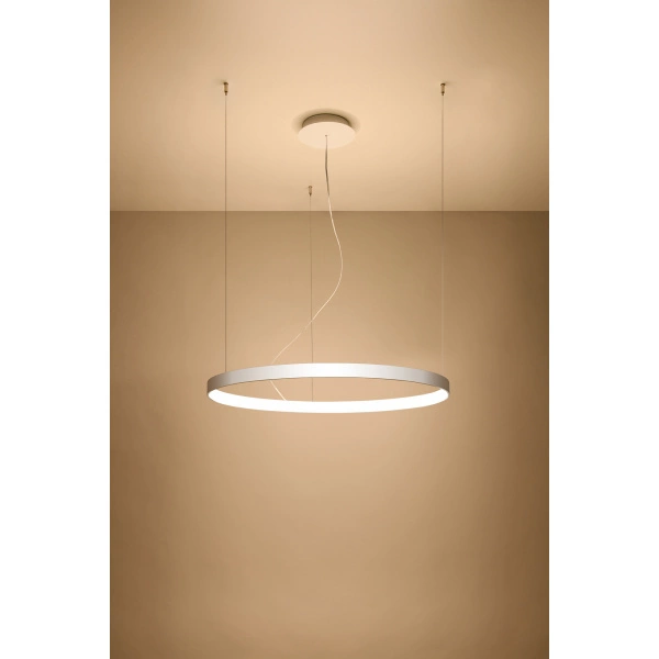 Nowoczesna lampa wisząca RIO 78 LED biała 50W barwa ciepła 3000K TH.102