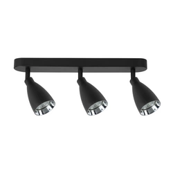 Campana 3 spot czarny 3xGU10