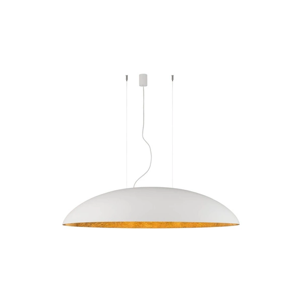 Lampa wisząca CANOE dł. 117cm 5xE27 | biały/złoty 7927