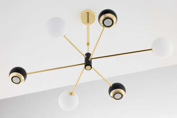 Nowoczesny Żyrandol MOKA wys. 47-69cm 3xG9 3xGU10
14W IP20 | Złoty