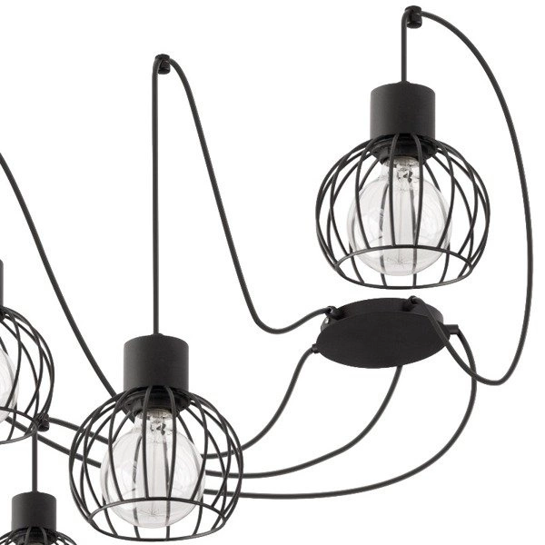 Lampa wisząca podwieszana LUTO KOŁO V czarna